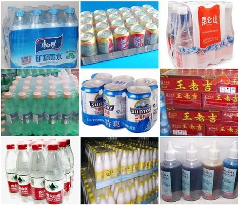 Macchine semiautomatiche per il taglio di pellicole di plastica in PE e per la sigillatura dell'acqua minerale per bevande da birra
