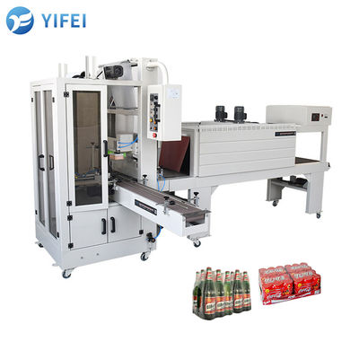 Convertitore flessibile Semi-automatico Bottiglia d'acqua di succo con manica riduttrice Macchina di imballaggio