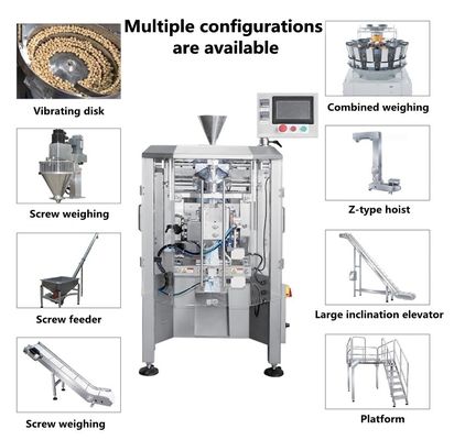 0.8L Vertical Powder Granule Sachet Bag Packing Machine per i chicchi di caffè Latte in polvere