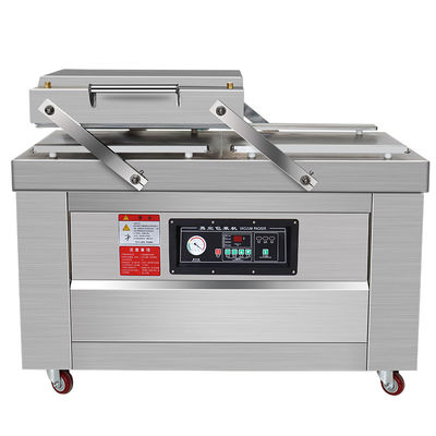 2.1KW Macchina di imballaggio a vuoto a doppia camera per sacchetti di abbigliamento/liquidi chimici/commodity bag