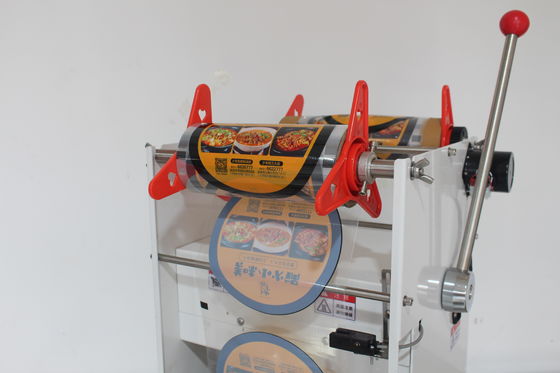 Macchina di sigillamento del vassoio per il pranzo della scatola di fast food industriale con stampo di stampa manuale personalizzabile