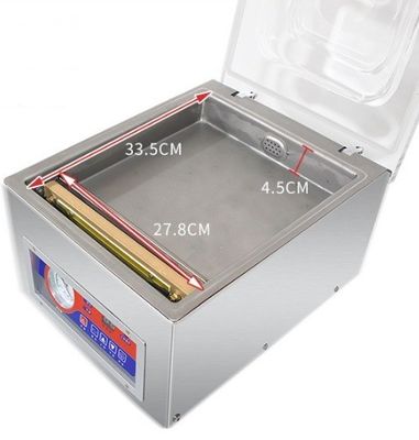 Selatore a vuoto a camera singola in acciaio inossidabile 41*32*29 per linea di imballaggio di alimenti e bevande