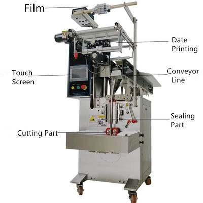YFP-80 Vertical Conveyor Bucket Chain Seed Weighing Snack Ball Peanut Dry Fruit Bag Packaging Machine