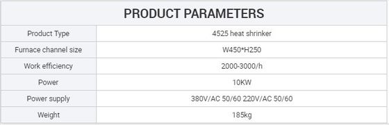 Macchina di avvolgimento di bottiglie per animali domestici a getto di calore a piccole dimensioni