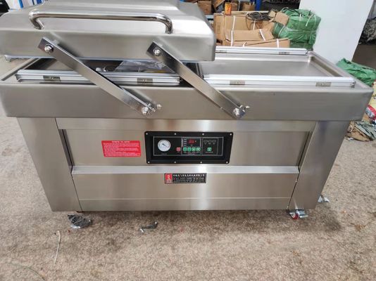 Potente pompa a vuoto CE certificato automatico di riempimento di azoto / vuoto doppia camera snacks confezionatore