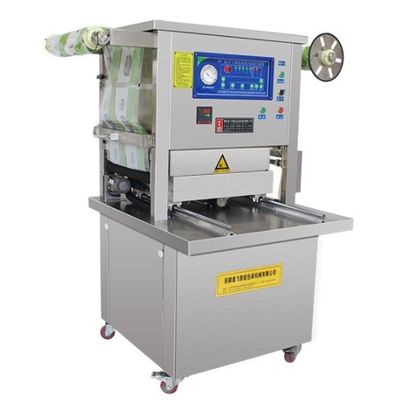 Materiale di imballaggio in legno sigillante automatico a vuoto per alimenti pronti Capacità 350 kg