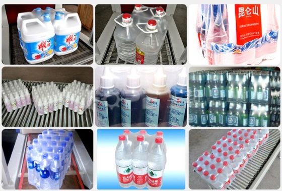 Macchina di confezionamento di imballaggi riduttibili ad alta velocità con pellicola di trasporto di bottiglie d'acqua