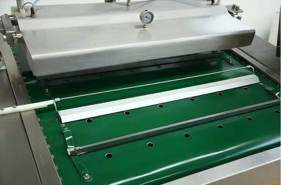 Macchina di sigillamento a vuoto a cintura continua per la carne di pollame in officine di riparazione di macchine