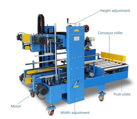 Lunga durata di vita Macchine per sigillare con nastro di cartone Macchine per sigillare con nastro di cartone Macchine automatiche per sigillare con nastro di angolo