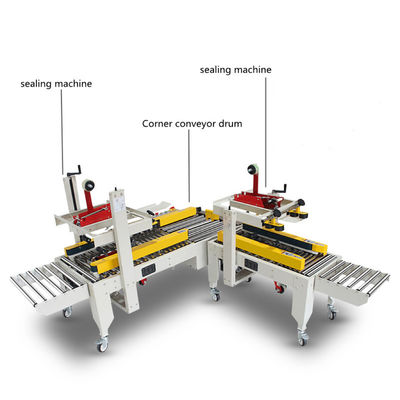 Alta efficienza di sigillamento YF Semi-automatica con nastro adesivo Box cartone Cross Type sigillatore di imballaggio