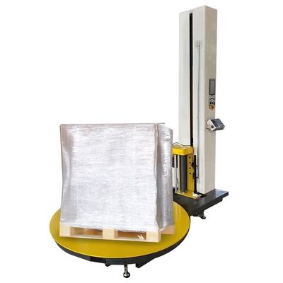 Macchina per l'avvolgimento di pallet completamente automatica con tasso di pre-allungamento del 300% e certificato CE