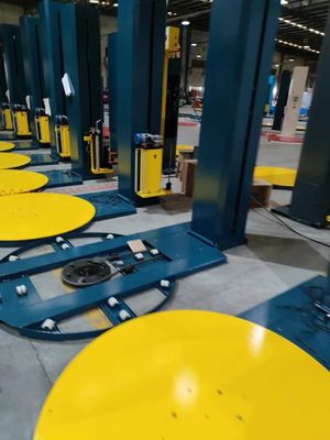 Macchine di imballaggio a pellicola di striscio automatiche azionate elettricamente di tipo 1650 per l'imballaggio di pallet