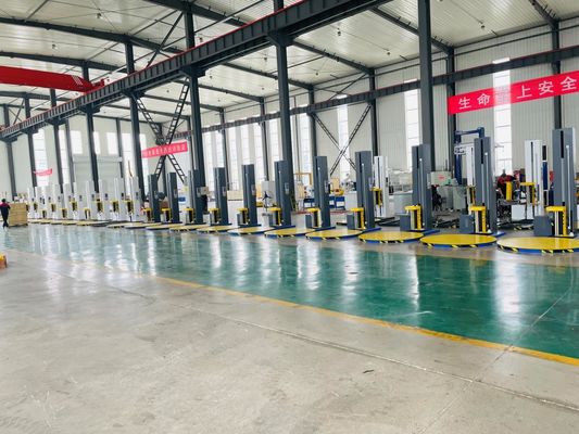 Macchine di imballaggio a pellicola di striscio automatiche azionate elettricamente di tipo 1650 per l'imballaggio di pallet