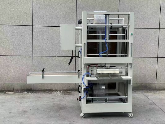 Materiale di legno PE Film Package Shrink Tunnel Wrapping Machine per imballaggi di bottiglie d'acqua
