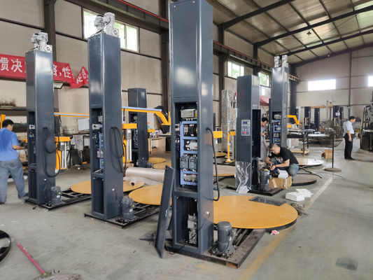 2400 mm altezza della colonna pallet Wrapping Machine Stretch Film Automatic Stretch Wrap Machine Pallet Wrapper
