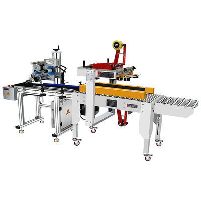 Macchine per sigillare e etichettare le scatole di cartone con nastro adesivo automatico per il materiale di imballaggio