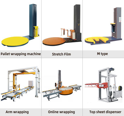 Imballaggio elettrico per pallet per film estensibile Innova il processo di imballaggio