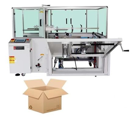 220V/50HZ Voltaggio Erettoio e sigillante di cartoni completamente automatici per la linea di imballaggio