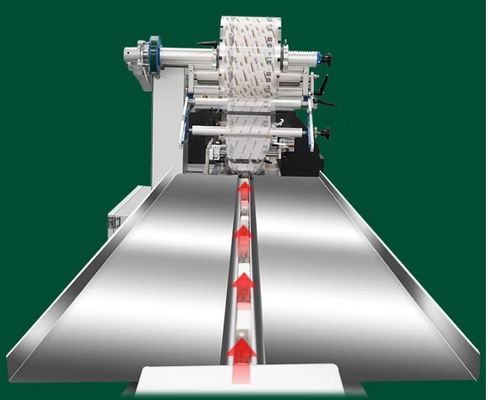 Macchina automatica per avvolgere sacchetti per cuscini di frutta per imballaggi