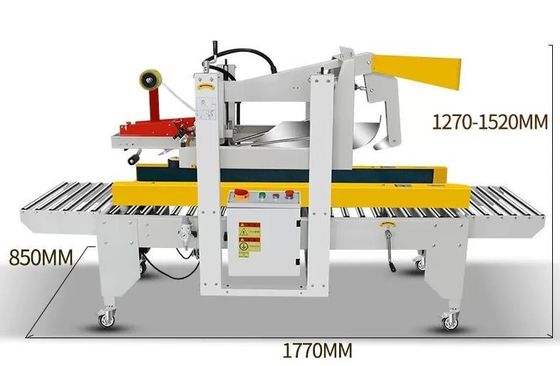 Conveniente semiautomatico Flap Fold Cartone Cassa Cassa sigillante macchina per imballaggio di merci