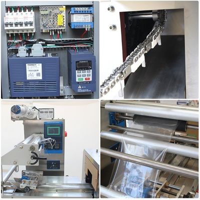 Macchine di imballaggio a cuscino per ortaggi a servo automatico in plastica per frutta fresca