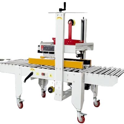 Macchina automatica di sigillamento per cartoni con cintura a sinistra e destra con facile funzionamento
