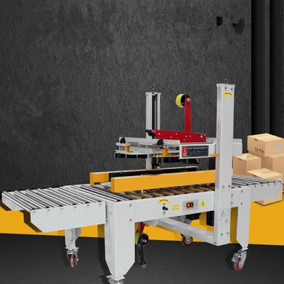 Macchina automatica di sigillamento per cartoni con cintura a sinistra e destra con facile funzionamento