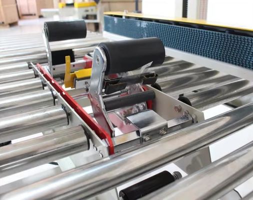 FXJ-4030S Semi-automatico di segno croce scatola cassa cassetta di tenuta di sigillamento macchina sigillatore con entrambe le estremità tavolo a rulli