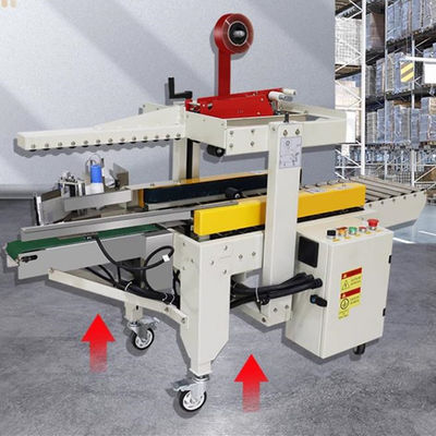 Macchina di sigillamento del cartone per l'imballaggio a azionamento sinistro e destro Applicare altezza del cartone 90-420 mm