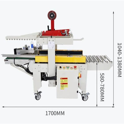Macchina di sigillamento del cartone per l'imballaggio a azionamento sinistro e destro Applicare altezza del cartone 90-420 mm