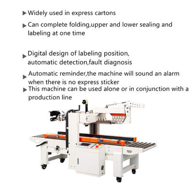Sealer automatico ad alta velocità per cartoni da 20-75 mm, taglia dell'etichetta e tavolo da 600-700 mm