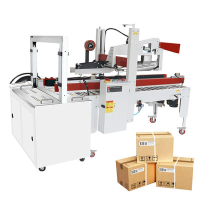 Macchina semiautomatica di chiusura di cartoni a nastro di cartone per scatole da 150 a 500 mm