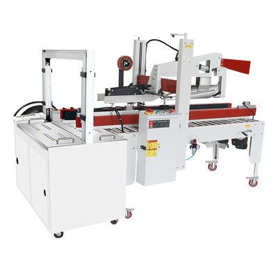 Cassa di cartone di sigillamento Strapping imballaggio macchina applicare altezza cartone 150-500mm 106 KG