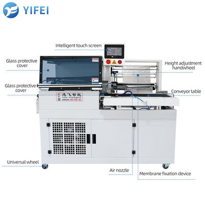 Materiale di imballaggio POF L-Bar Sealer e tunnel termico con funzionalità automatica