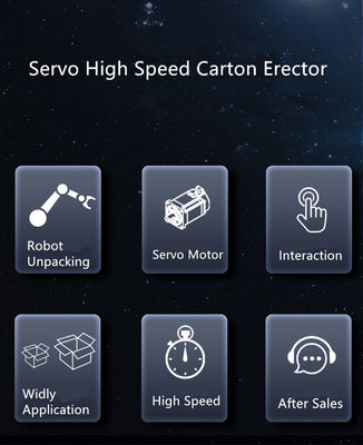 Semi-automatico ad alta velocità cassa di cartone completamente erector per cartone
