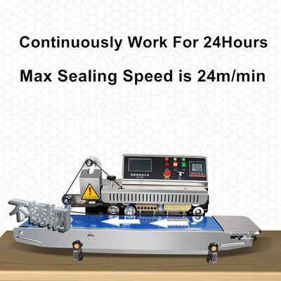 Chemical PM-1800 Automatic Continuous Band Plastic Bag Ink Coding Sealing Machine con stampante di scadenza