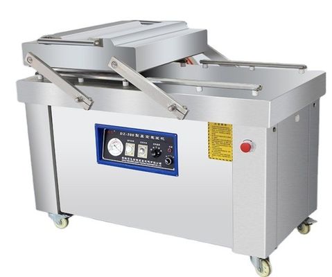 Macchina per imballaggio a vuoto di carne con soluzione di sigillante a vuoto continuo a doppia camera