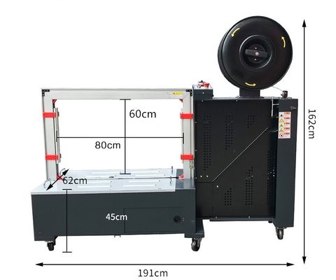 150 KG Chemical PP Belt Bundle Banding Box Paper Carton Strapping Machine e velocità