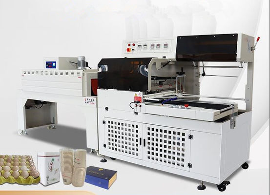 Motore elettrico automatico PE POF PVC pellicola di plastica laterale di sigillamento e taglio macchina con macchina di imballaggio termico