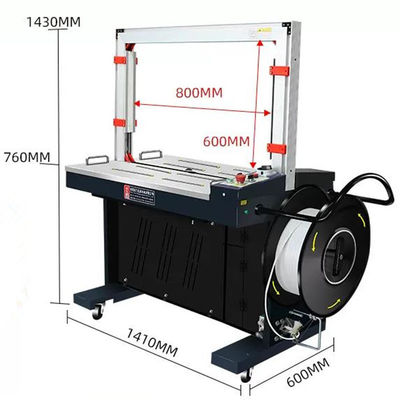 400W/3A macchina automatica di legatura a fascio durevole per cartoni e scatole di legatura in PP
