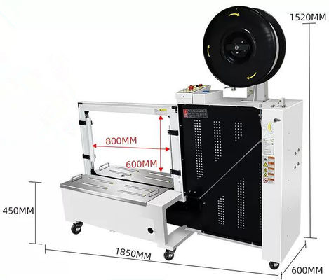 400W/3A macchina automatica di legatura a fascio durevole per cartoni e scatole di legatura in PP