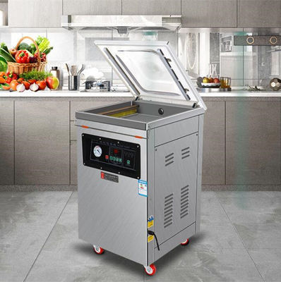 Macchina di imballaggio a vuoto in acciaio inossidabile semiautomatica DZ-500 per mantenere freschi gli alimenti