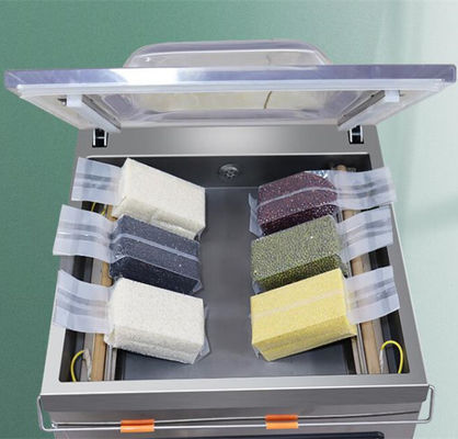 Macchina di imballaggio a vuoto in acciaio inossidabile semiautomatica DZ-500 per mantenere freschi gli alimenti