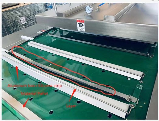 Macchina di imballaggio a vuoto a rotolo di tipo cintura continua di grado automatico con potenza di 1800W