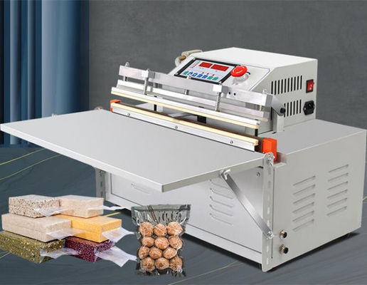 500 Capacità Macchina di imballaggio a vuoto per scarico d'aria esterna per le esigenze del cliente