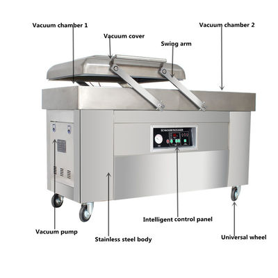 900W Motore Potenza Pesce Vegetale Automatica macchina di imballaggio a vuoto per i requisiti