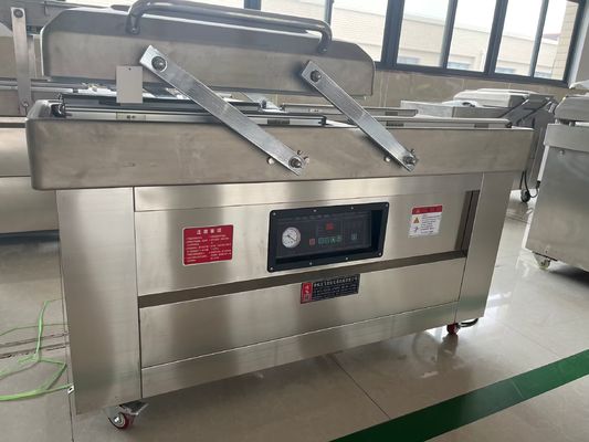 Macchina di sigillamento per imballaggio a vuoto a doppia scanalatura con camera di dimensioni 400*400*120 mm