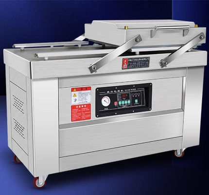 150 kg Capacità Industrial Double Flat Chamber Vacuum Packaging Machine per alimenti