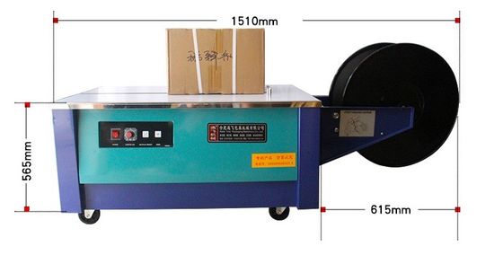 Imballaggio carta semiautomatico Tavolo alto basso PP Poly Strapping Machine Con certificato CE