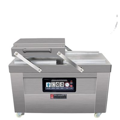 Macchina per l'imballaggio e la sigillatura degli alimenti con sigillante a vuoto a doppia camera in acciaio inossidabile 201